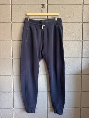 John Elliott High Rise Baseline Joggers in Navy Blue size 4